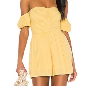 Revolve mini romper shorts